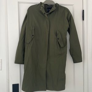 Everlane olive anorak